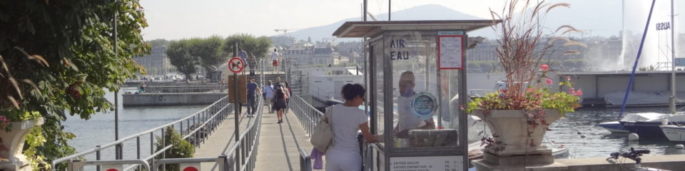 Entrée des bains des paquis à Genève