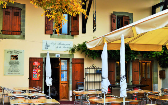 Façade du du restaurant de La Fontaine Genève