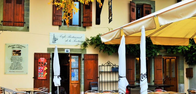 Façade du du restaurant de La Fontaine Genève