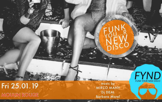 Affiche soirée funk your disco geneve