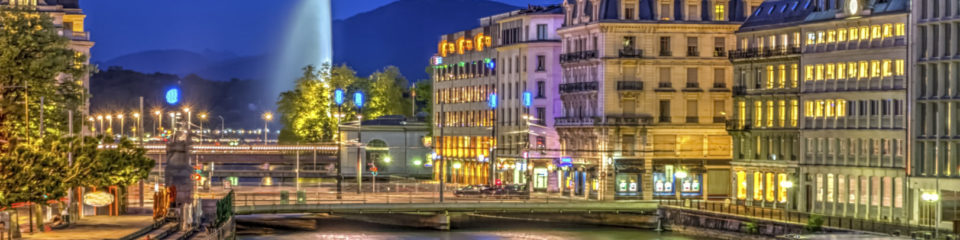 Genève vue de nuit