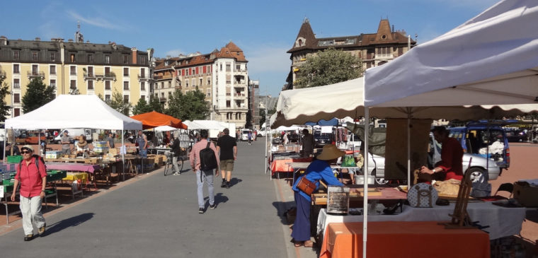 marché de plainpalais à genève