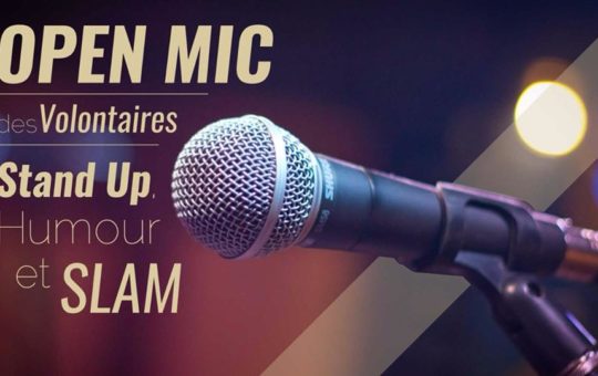 Affiche Open Mic des Volontaires