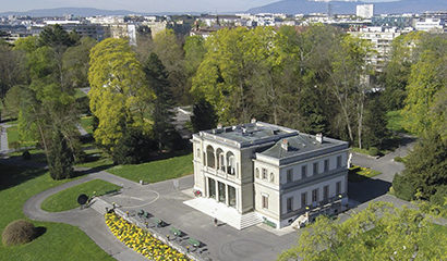 Le parc de la perle du lac vu du ciel