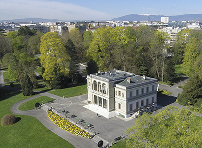 Le parc de la perle du lac vu du ciel