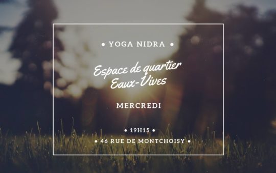 cours de yoga nidra