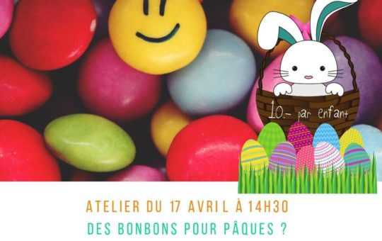 atelier bonbons de pâques pour enfants