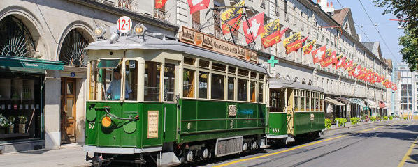 tram ancien à genève