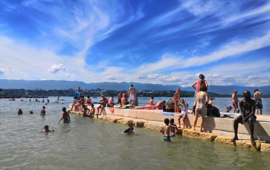 jetée de la plage eaux vives genève