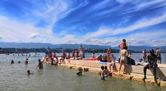 jetée de la plage eaux vives genève