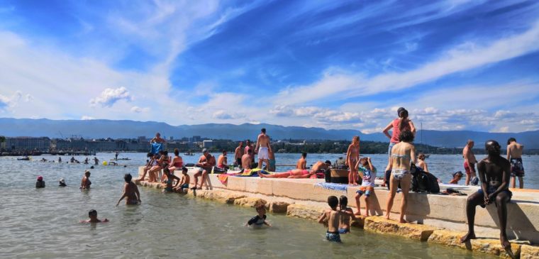 jetée de la plage eaux vives genève