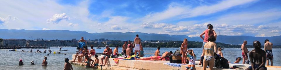 jetée de la plage eaux vives genève