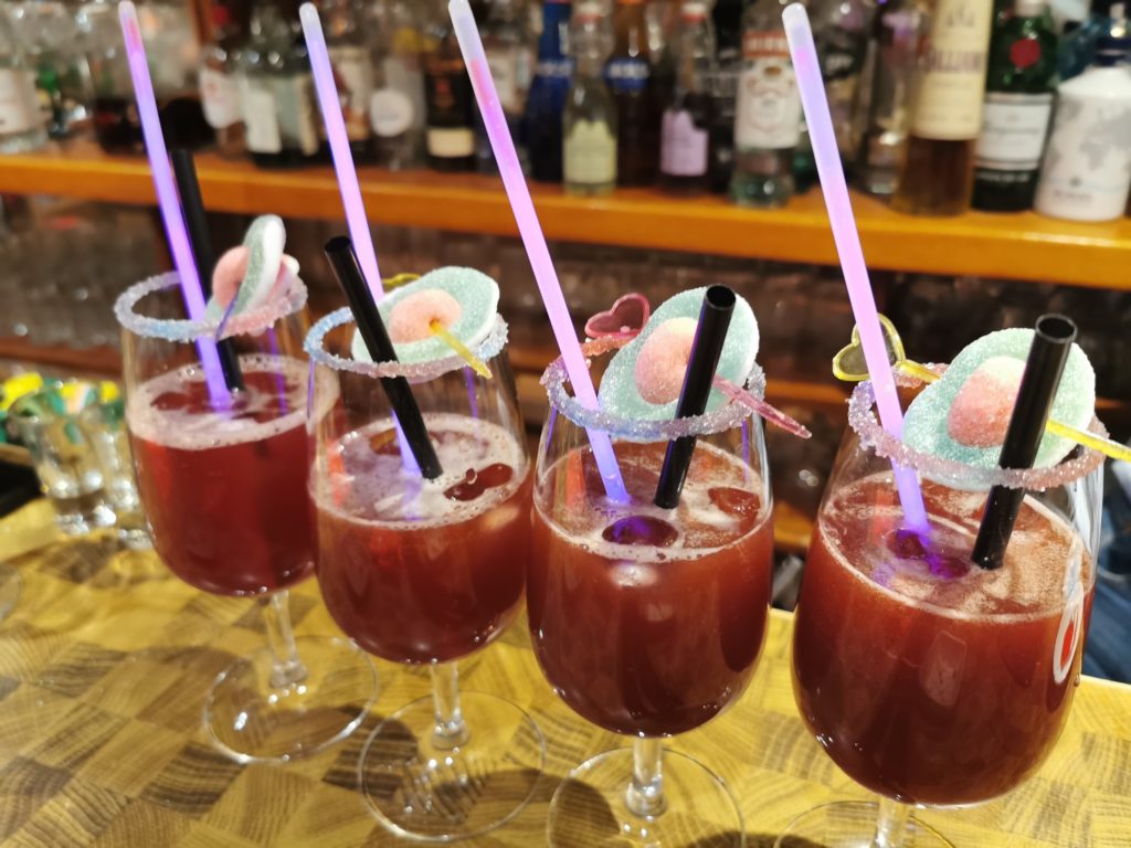 cocktails à la fraise