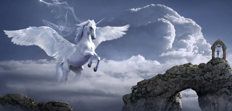 licorne dans le ciel