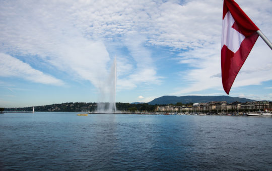 drapeau suisse à genève