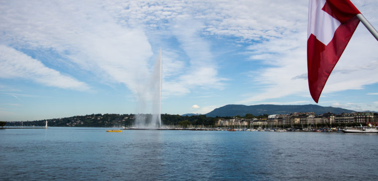 drapeau suisse à genève