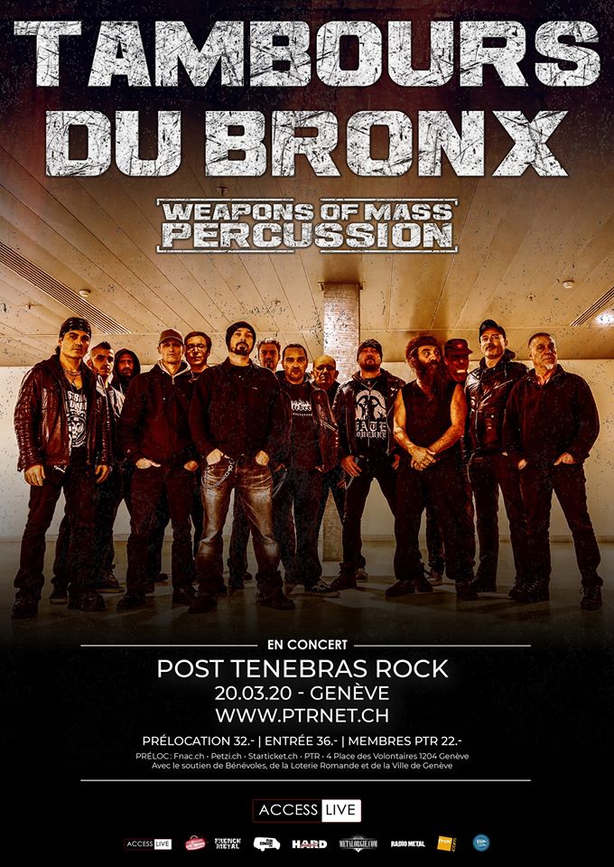 Les Tambours du Bronx | Genève - PTR - Genève pas cher