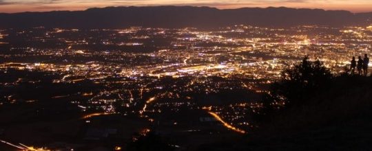 lumières dans la nuit