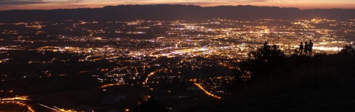 lumières dans la nuit