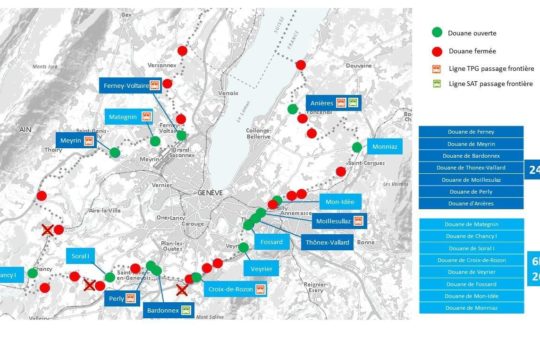 douanes fermés à genève