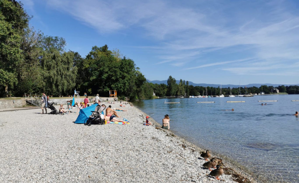 plage de versoix genève