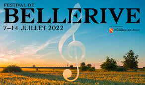 affiche du festival Bellerive 2022 nature au soleil couchant