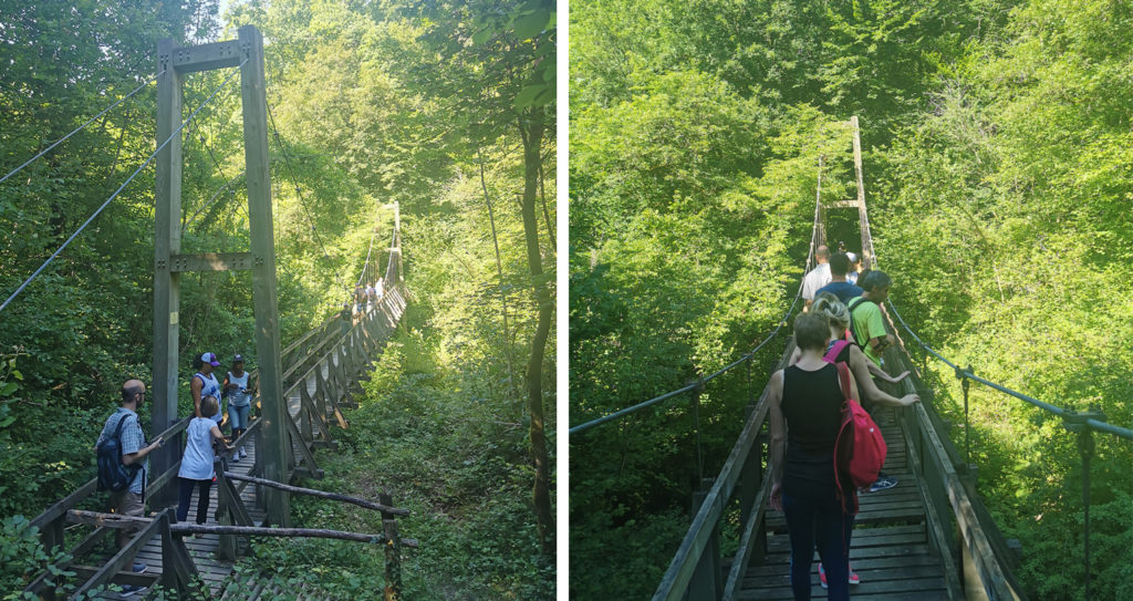 passage de la passerelle chancy