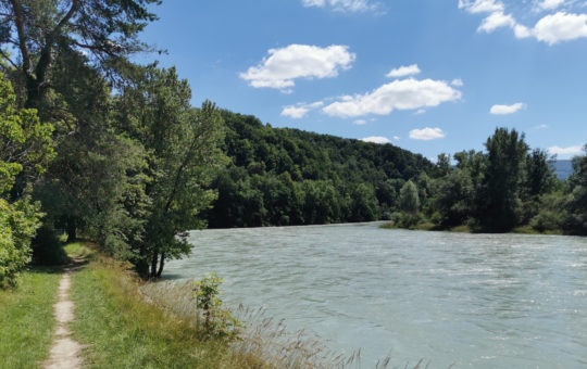 bords du rhone à chancy