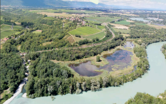 teppes de verbois vu du ciel