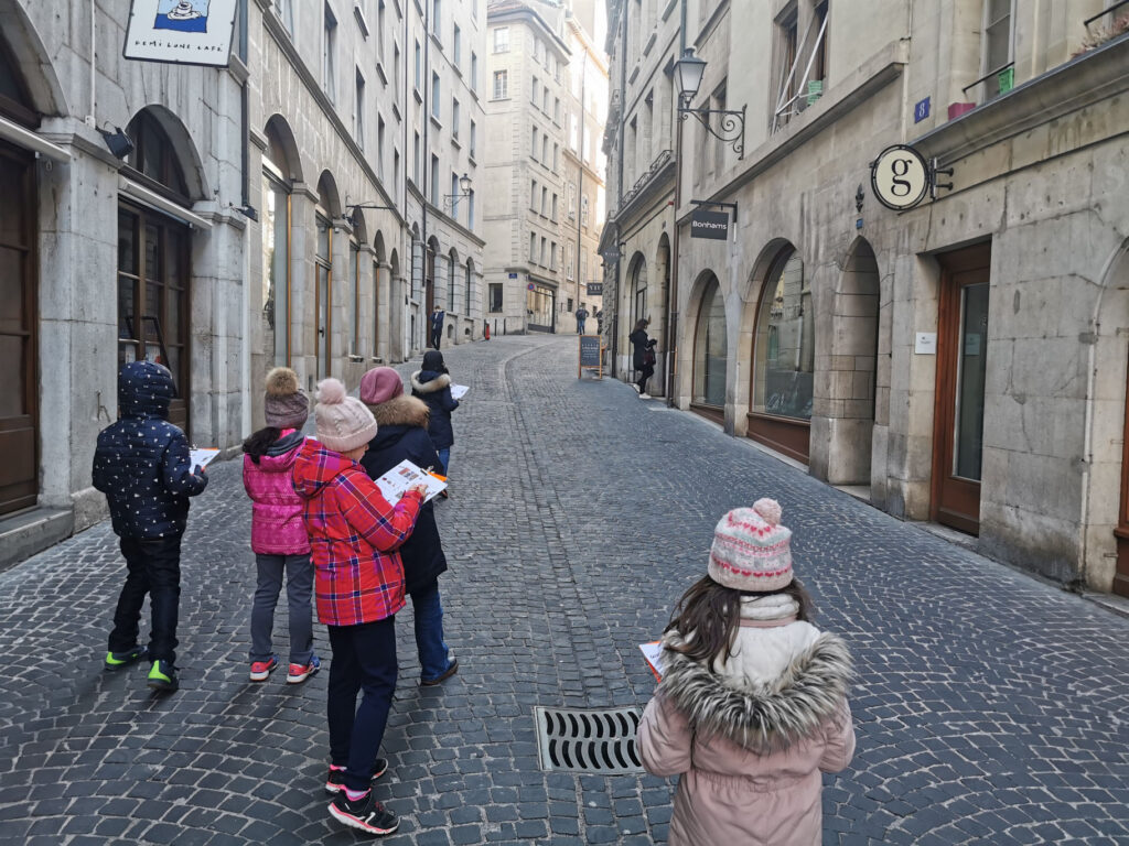 jeu de piste enfants rue Genève les vilains