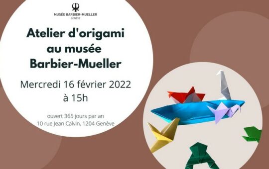 affiche atelier origami