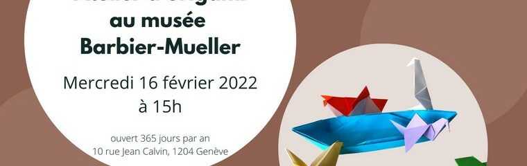 affiche atelier origami