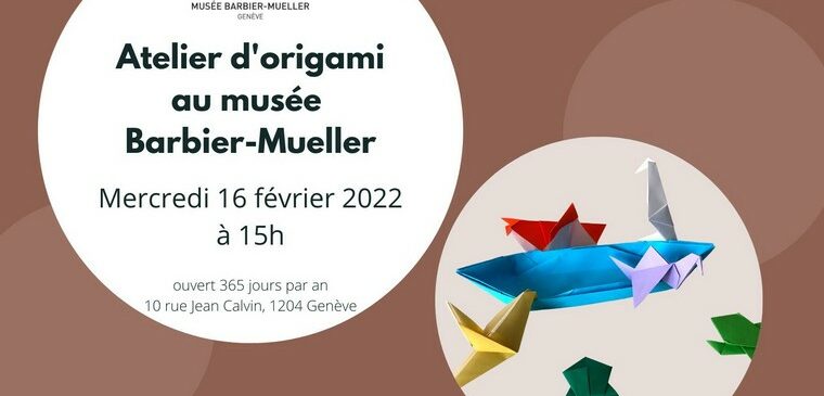 affiche atelier origami