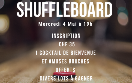 affiche tournoi de shuffleboard