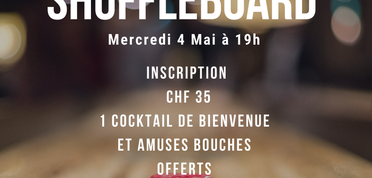 affiche tournoi de shuffleboard