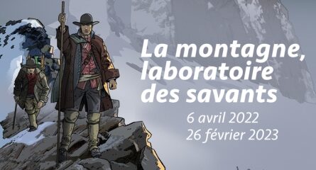 affiche exposition la montagne laboratoire des savants