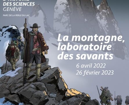 affiche exposition la montagne laboratoire des savants