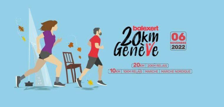 affiche Balexert 20km de Genève