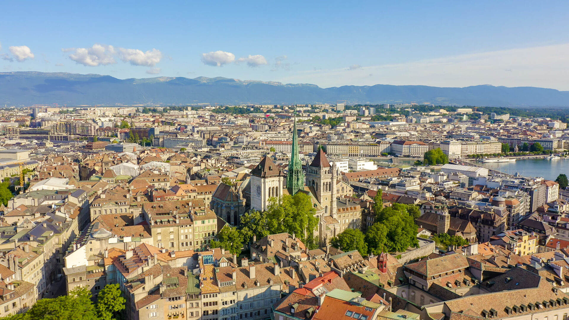 vue aérienne genève