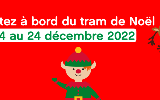 Balade à bord du tram de Noël