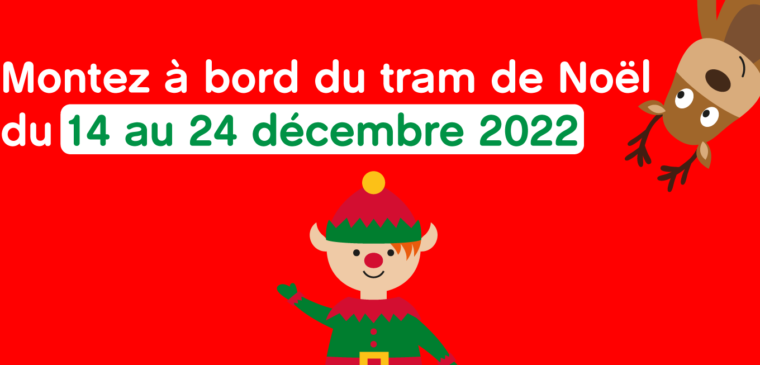 Balade à bord du tram de Noël