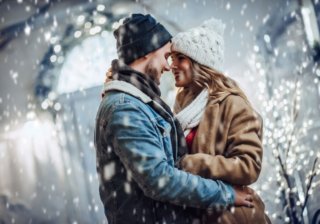 couple sous la neige