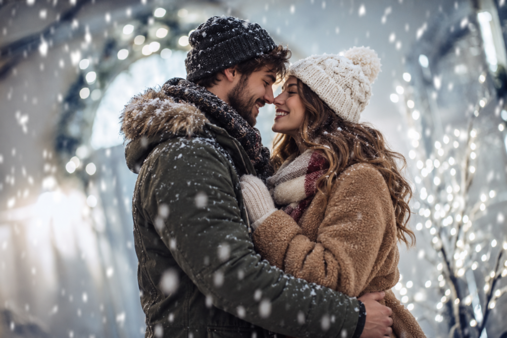 couple sous la neige